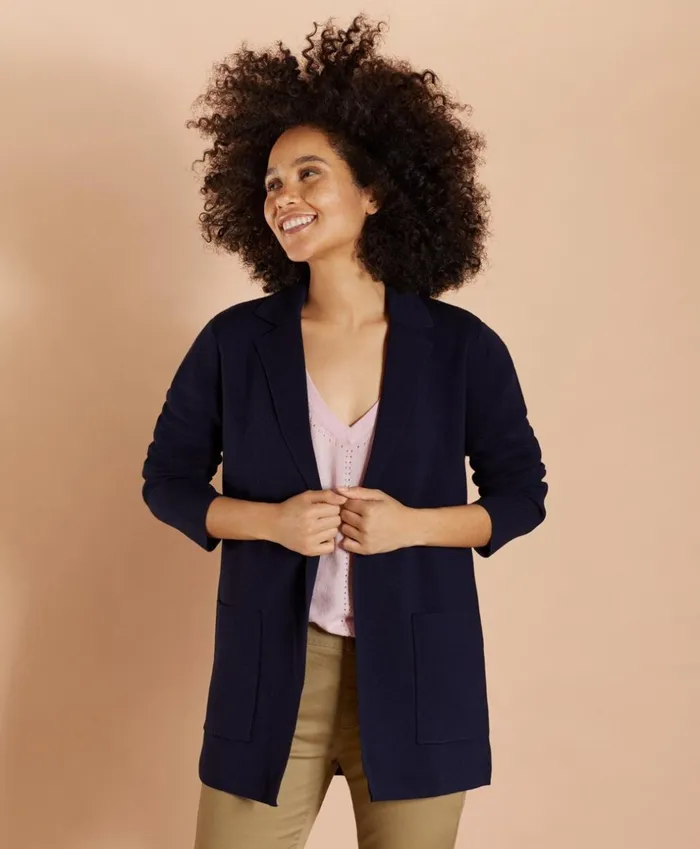 Brooks Brothers Sweaters MerinoWool Sweater Jacket Navy 8211 Women