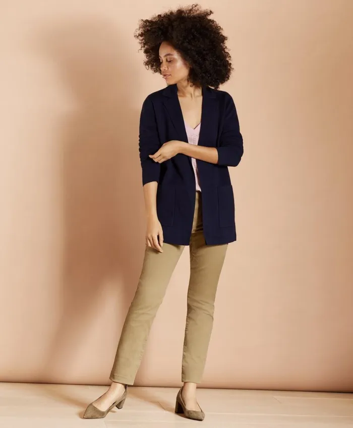 Brooks Brothers Sweaters MerinoWool Sweater Jacket Navy 8211 Women Brooks Brothers Sweaters MerinoWool Sweater Jacket Navy 8211 Women