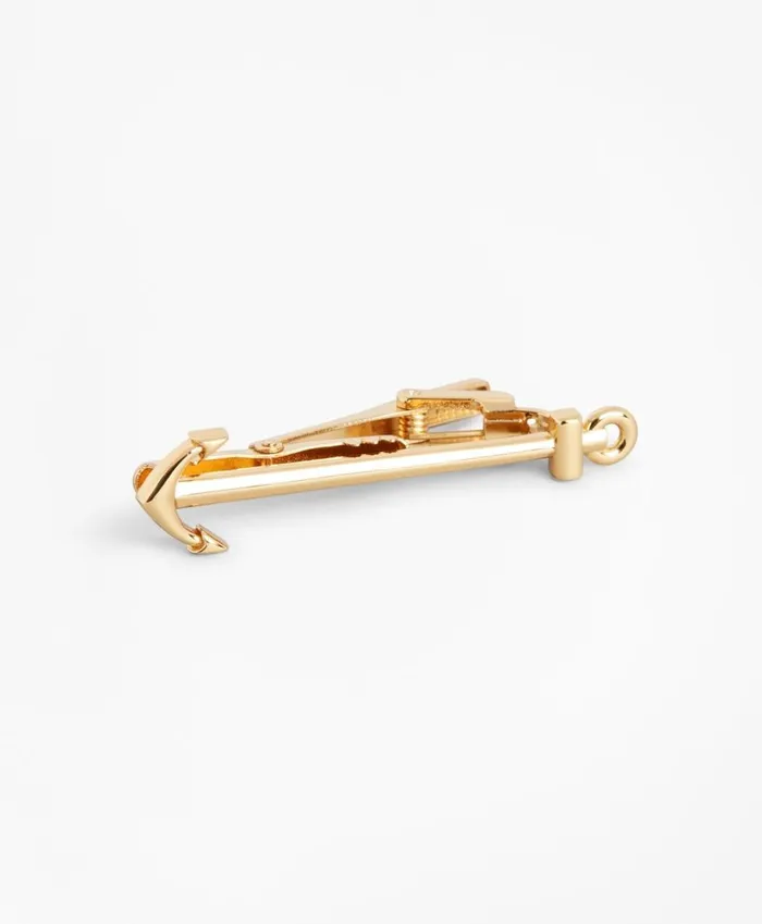 Brooks Brothers Tie and Collar Accessories Anchor Tie Bar Gold 8211 Men