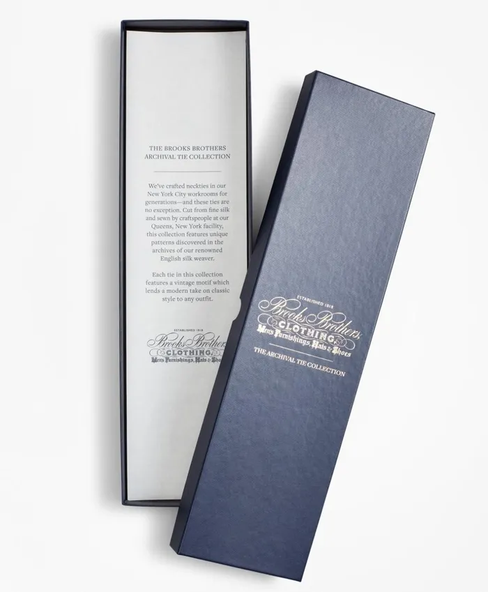 Brooks Brothers Ties Limited Edition Archival Collection BB4 Striped Rep With Crest Silk Tie Blue 8211 Men Brooks Brothers Ties Limited Edition Archival Collection BB4 Striped Rep With Crest Silk Tie Blue 8211 Men