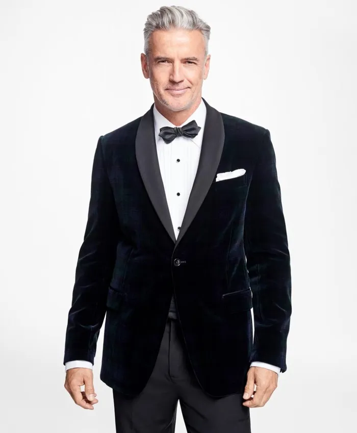 Brooks Brothers Tuxedo Shop Regent Fit Black Watch Shawl Collar Tuxedo Jacket Navygreen 8211 Men Brooks Brothers Tuxedo Shop Regent Fit Black Watch Shawl Collar Tuxedo Jacket Navygreen 8211 Men