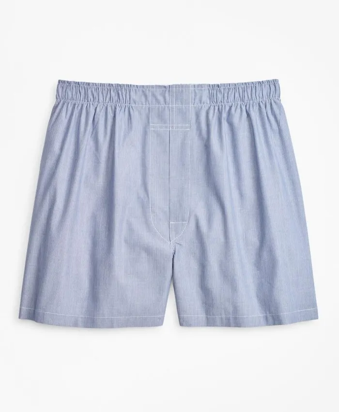 Brooks Brothers Underwear and Socks Traditional Fit MicroGround Stripe Boxers Blue 8211 Men Brooks Brothers Underwear and Socks Traditional Fit MicroGround Stripe Boxers Blue 8211 Men