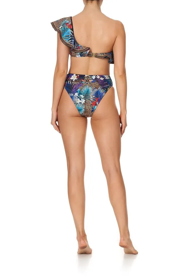 Camilla Bikinis Women One Shoulder Frill Bra Rainbow Room