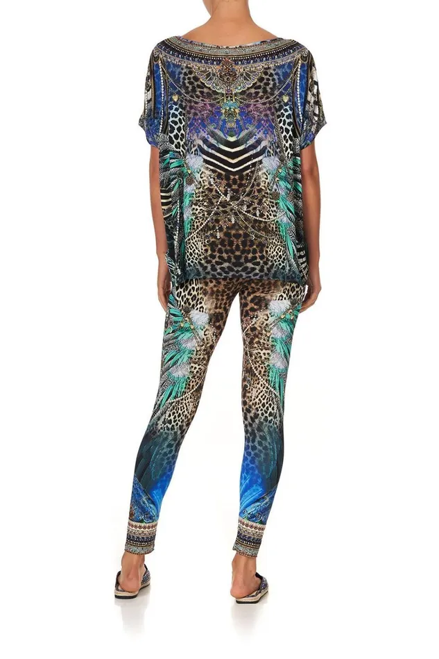 Camilla Extended Sizes Women Leggings Animal Army