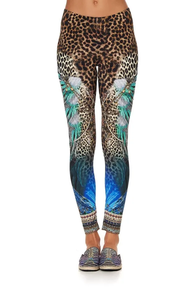 Camilla Extended Sizes Women Leggings Animal Army