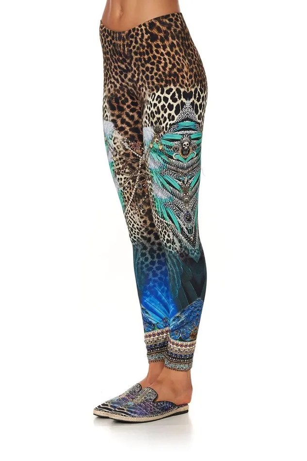 Camilla Extended Sizes Women Leggings Animal Army