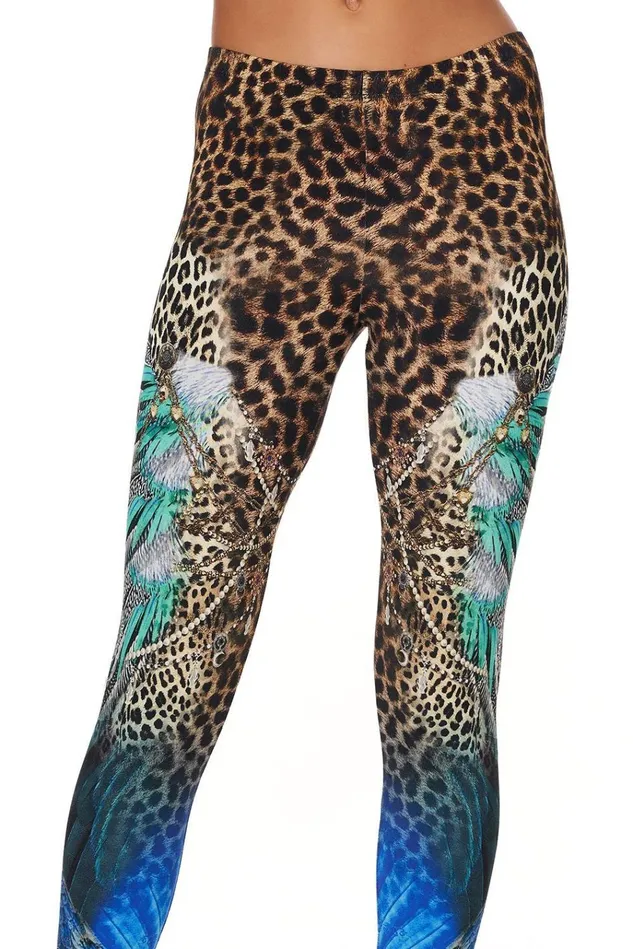 Camilla Extended Sizes Women Leggings Animal Army