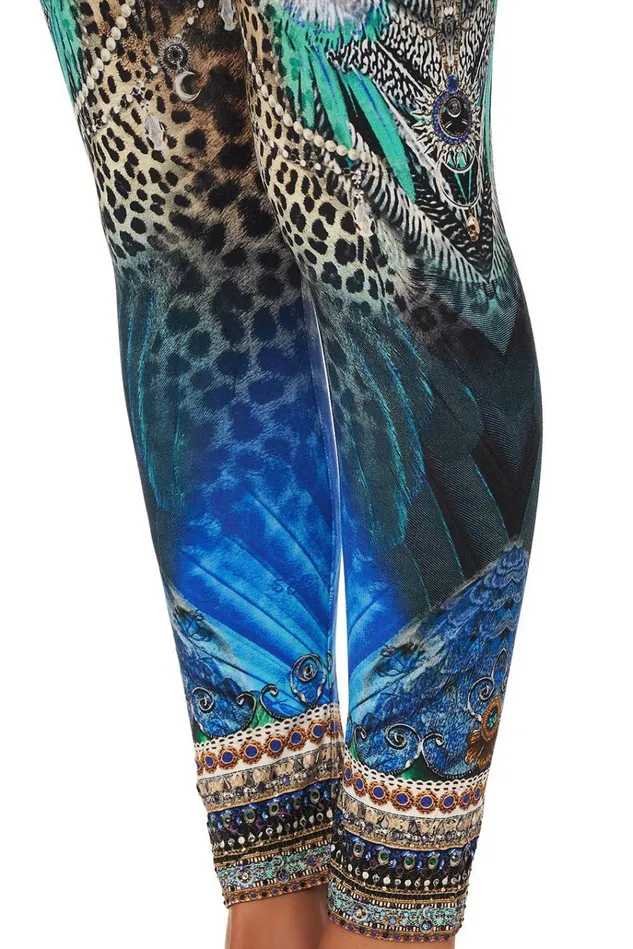 Camilla Extended Sizes Women Leggings Animal Army