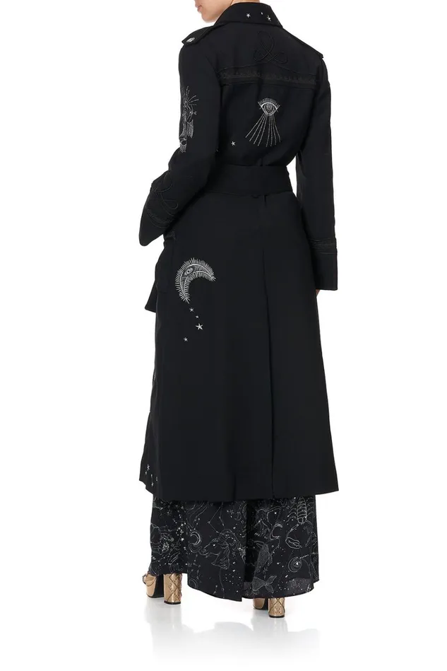 Camilla Jackets Women Long Military Coat Astro Disco