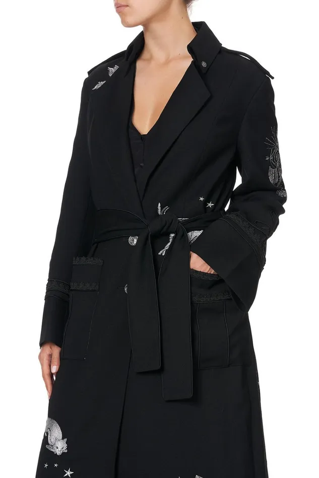 Camilla Jackets Women Long Military Coat Astro Disco