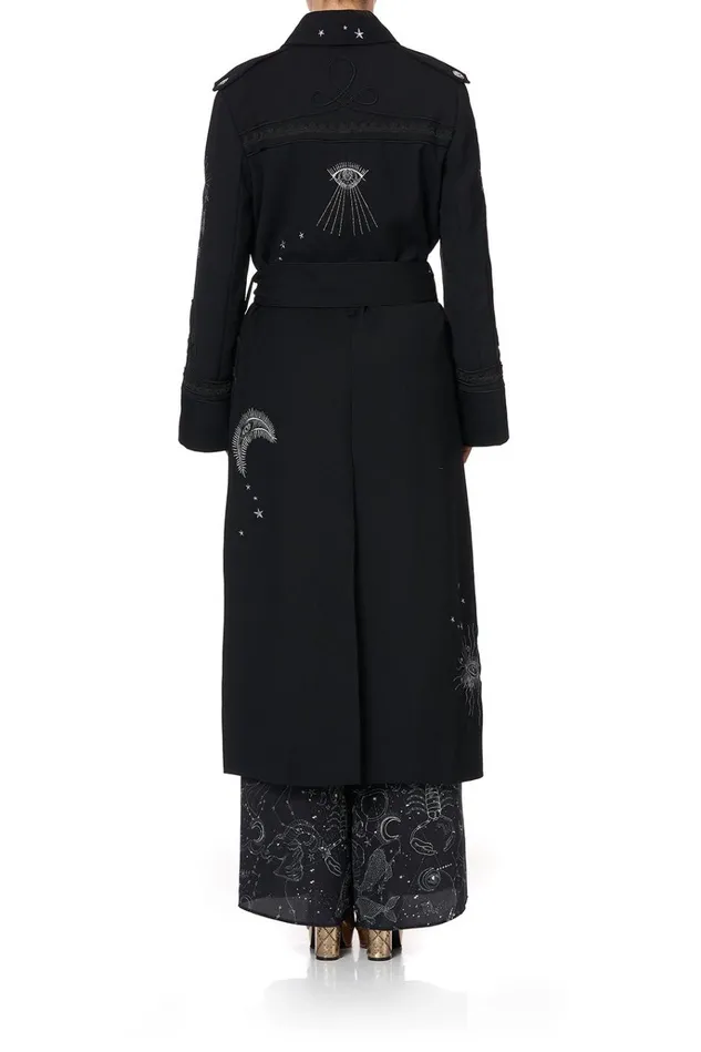 Camilla Jackets Women Long Military Coat Astro Disco