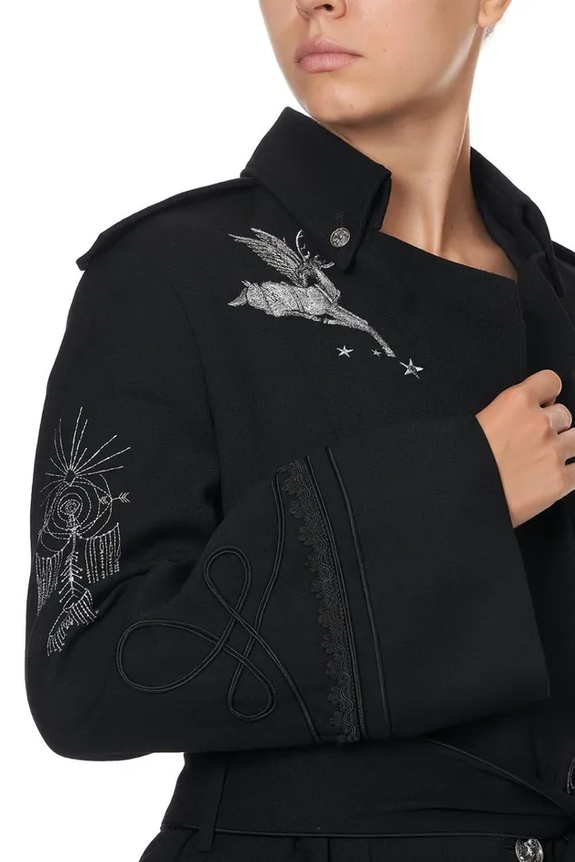 Camilla Jackets Women Long Military Coat Astro Disco