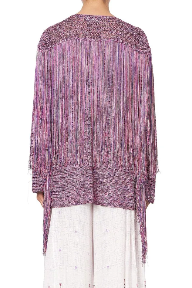 Camilla Knitwear Women Crochet Layering Piece With Long Tassels Tanami Road