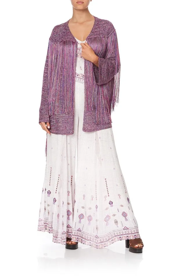 Camilla Knitwear Women Crochet Layering Piece With Long Tassels Tanami Road