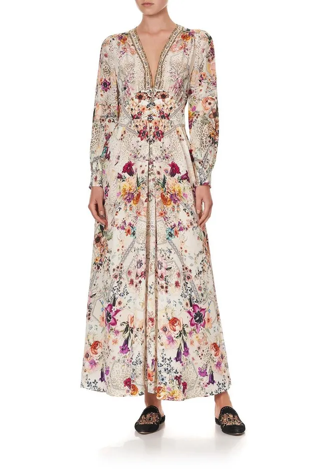 Camilla Modest Clothing Women Button Dress With Shaped Waistband Sew In Love