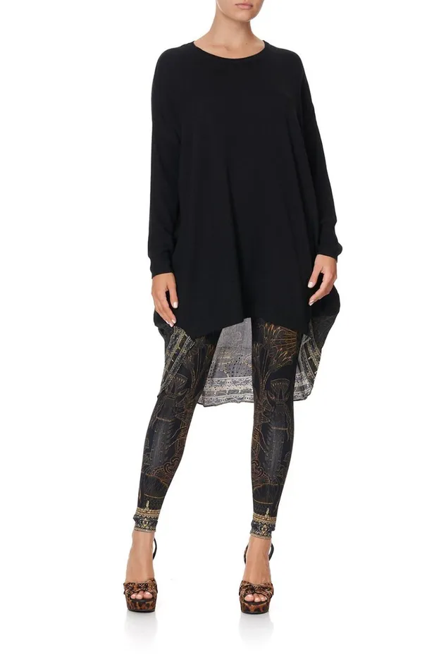 Camilla Modest Clothing Women Long Sleeve Jumper With Print Back Cobra King