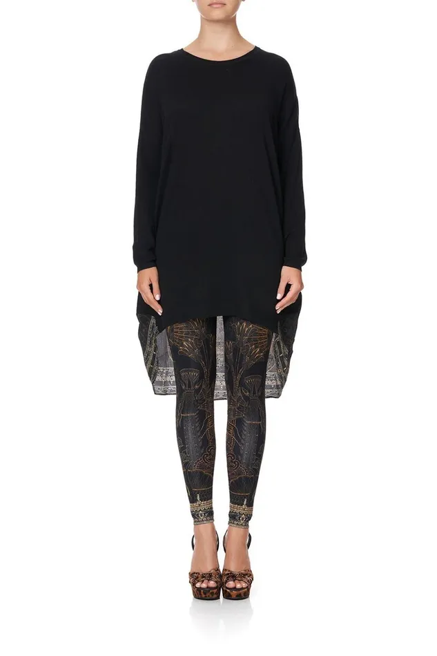 Camilla Modest Clothing Women Long Sleeve Jumper With Print Back Cobra King