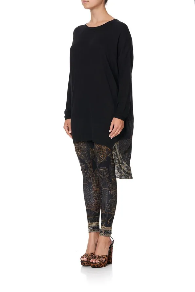 Camilla Modest Clothing Women Long Sleeve Jumper With Print Back Cobra King