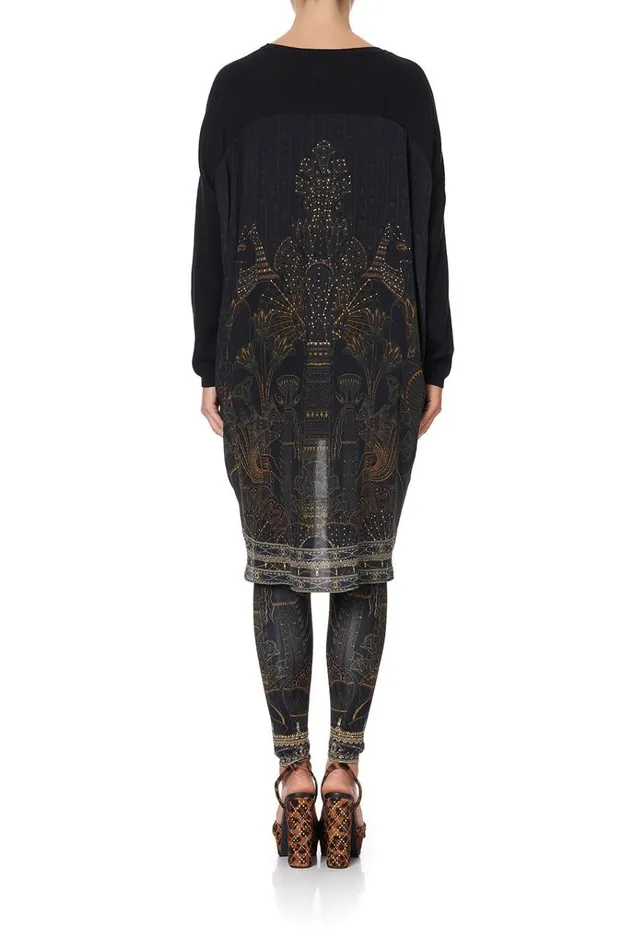 Camilla Modest Clothing Women Long Sleeve Jumper With Print Back Cobra King