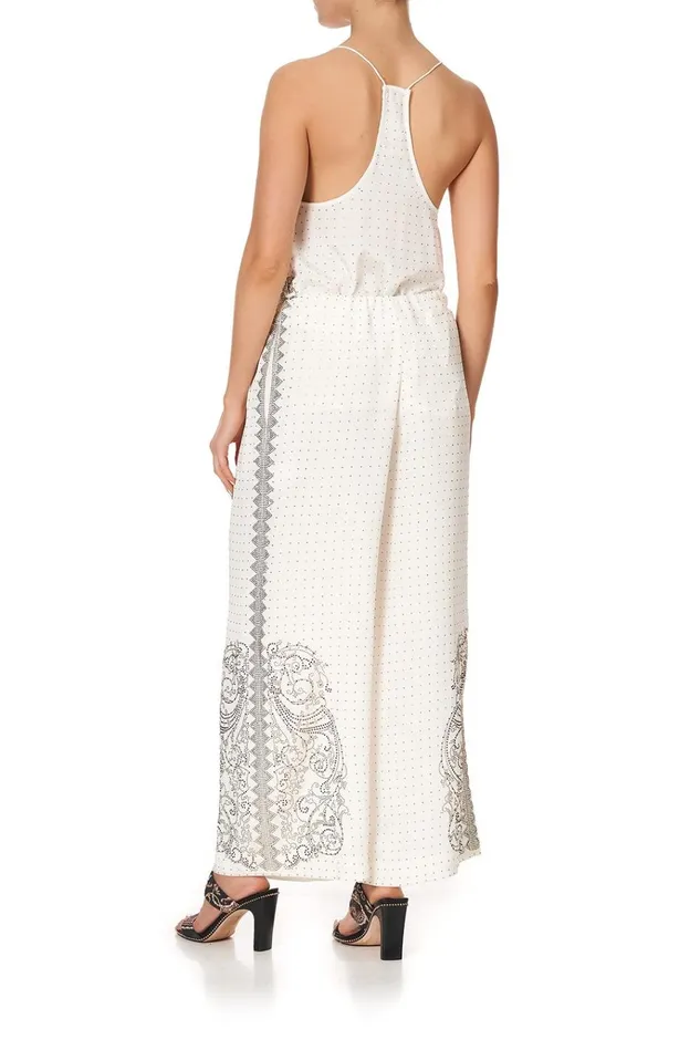 Camilla Modest Clothing Women Lounge Trouser With Tie Waist Luxe Cream
