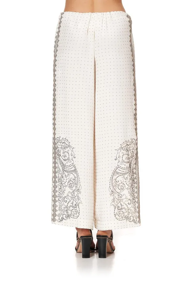 Camilla Modest Clothing Women Lounge Trouser With Tie Waist Luxe Cream