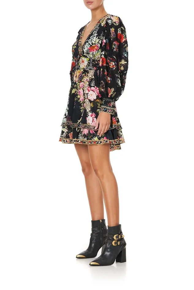 Camilla Party Dresses Women Button Front Frill Dress Hampton Hive