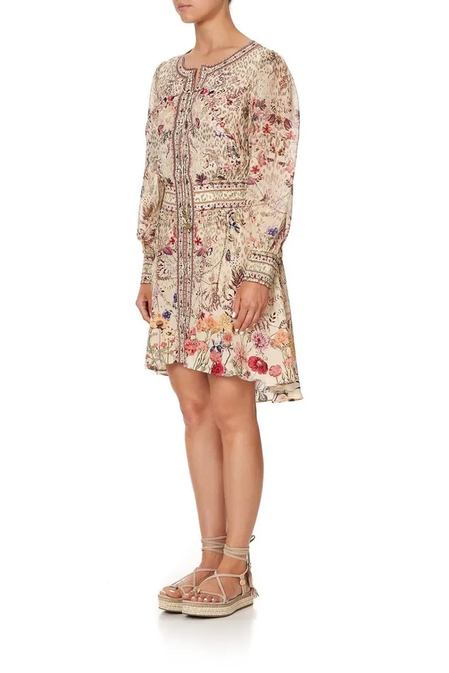 Camilla Party Dresses Women Lace Up Shirred Waist Dress Drifting Dreamer