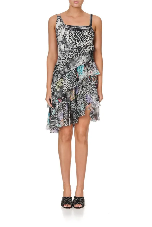 Camilla Party Dresses Women Mini Asymmetrical Hankerchief Dress Sid The Kid