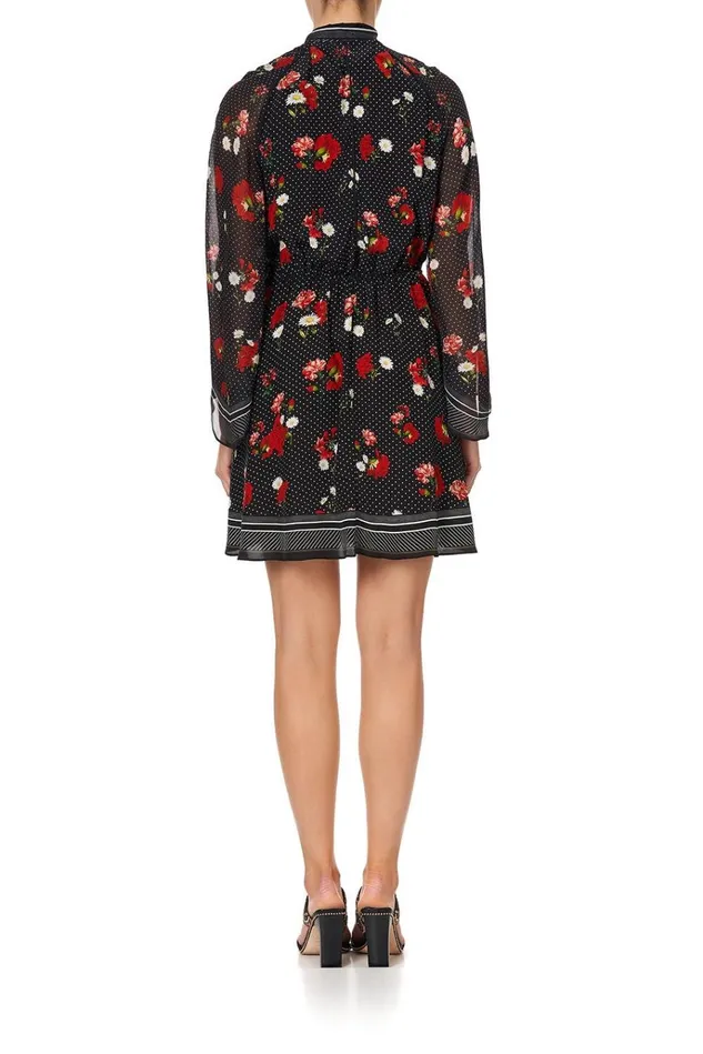 Camilla Party Dresses Women Short Wrap Dress With Neck Tie Coastal Parisienne