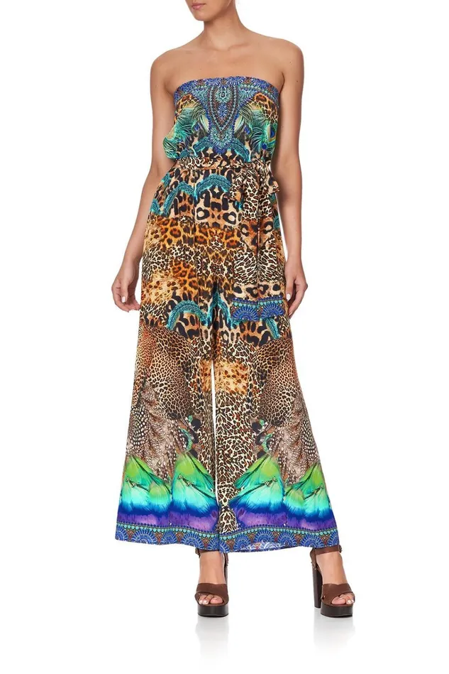 Camilla Party Dresses Women Tie Waist Strapless Jumpsuit Mother Xanadu