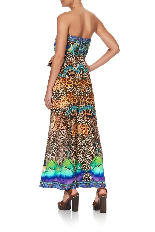 Camilla Party Dresses Women Tie Waist Strapless Jumpsuit Mother Xanadu
