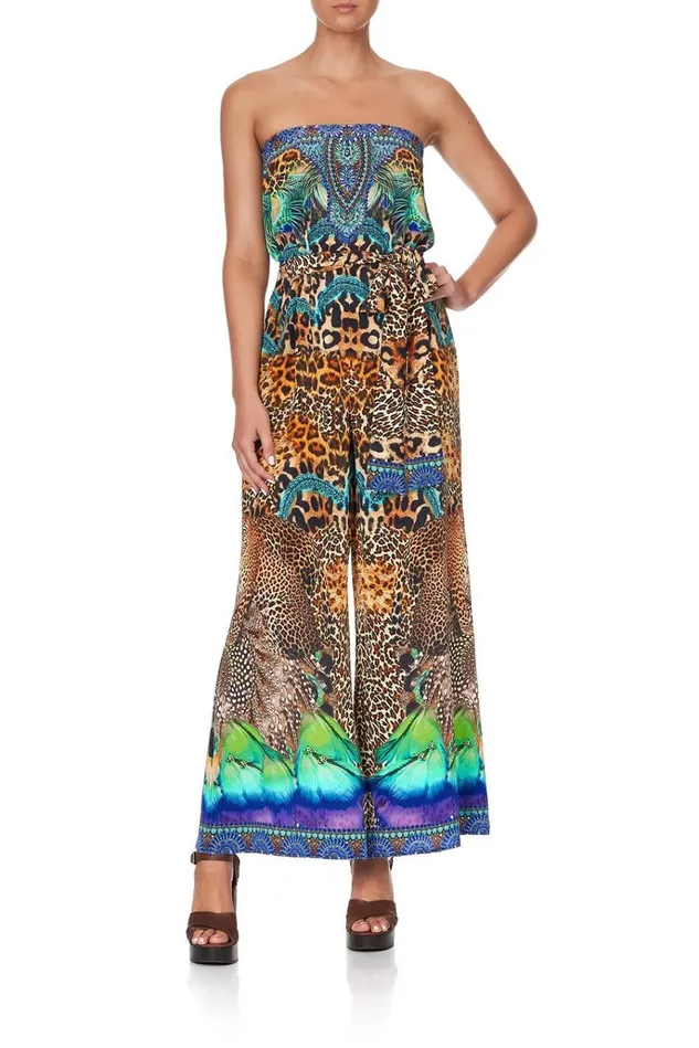 Camilla Party Dresses Women Tie Waist Strapless Jumpsuit Mother Xanadu