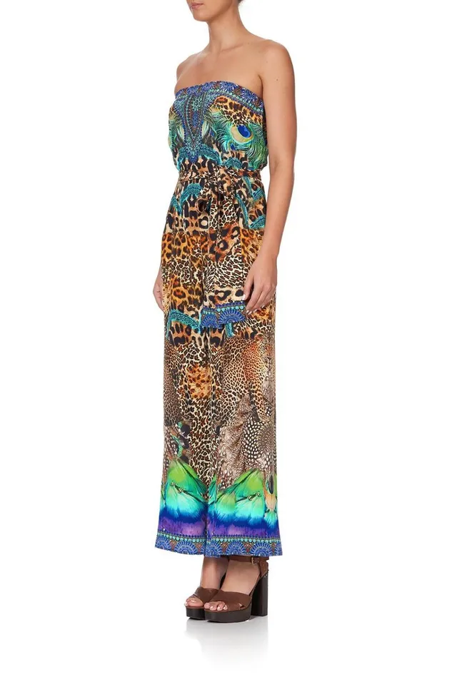 Camilla Party Dresses Women Tie Waist Strapless Jumpsuit Mother Xanadu