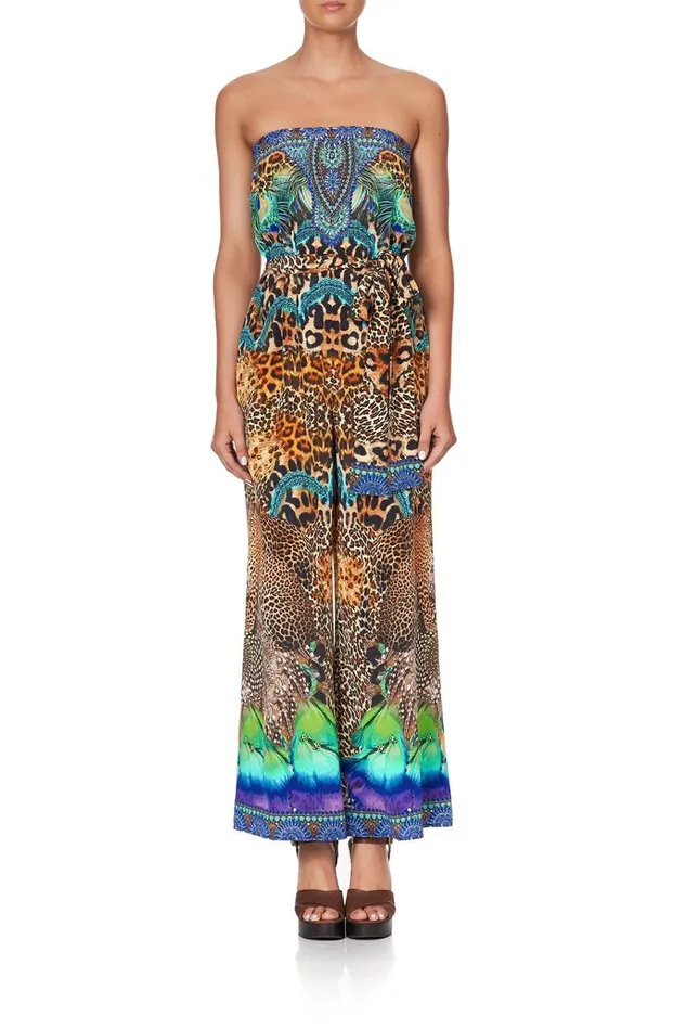 Camilla Party Dresses Women Tie Waist Strapless Jumpsuit Mother Xanadu