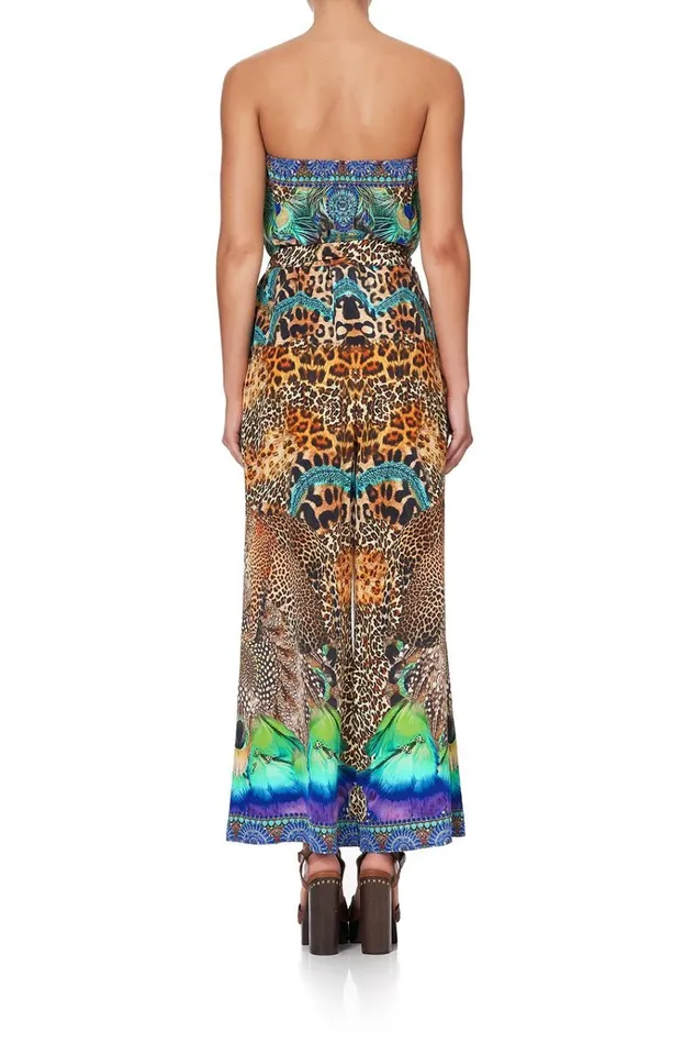 Camilla Party Dresses Women Tie Waist Strapless Jumpsuit Mother Xanadu