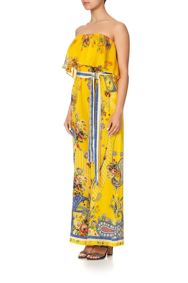 Camilla Playsuits and Jumpsuits Women Strapless Jumpsuit With Frill Own Muse