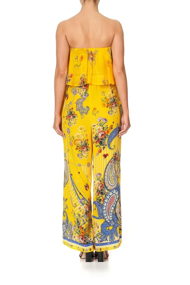 Camilla Playsuits and Jumpsuits Women Strapless Jumpsuit With Frill Own Muse