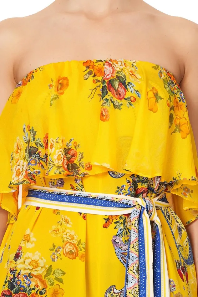 Camilla Playsuits and Jumpsuits Women Strapless Jumpsuit With Frill Own Muse