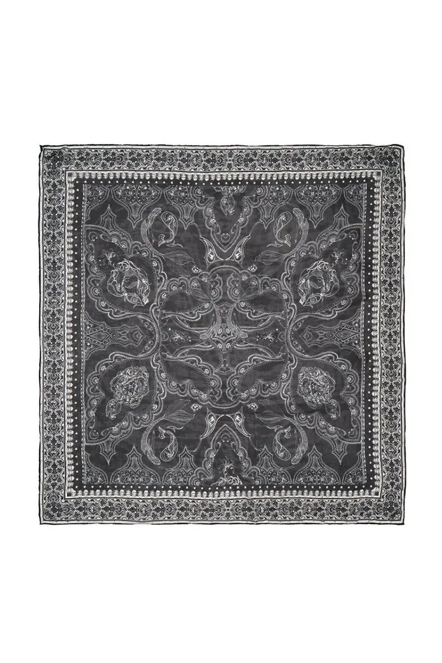 Camilla Scarves Women Oversized Silk Scarf Midnight Pearl