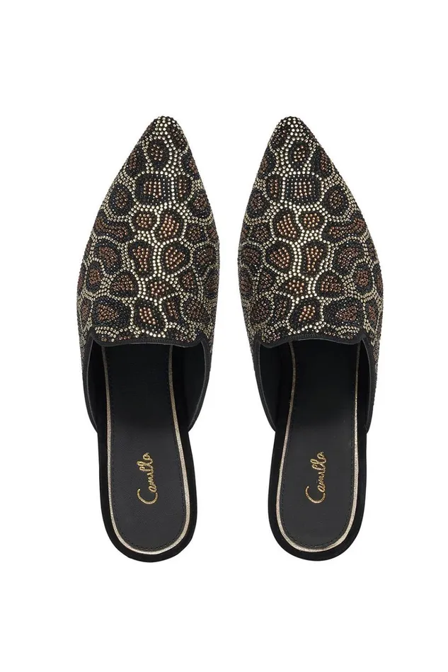 Camilla Shoes Women Crystal Animal Slipper Lady Lodge