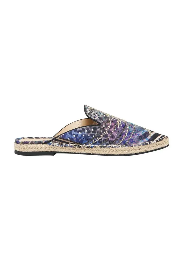 Camilla Shoes Women Espadrille Slipper Animal Army
