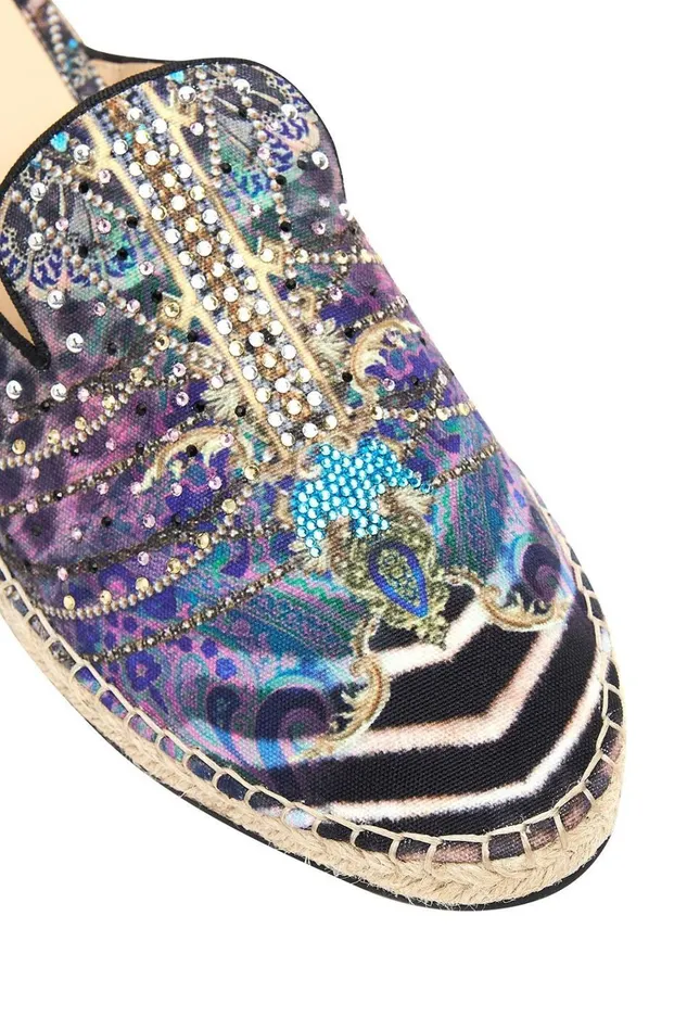 Camilla Shoes Women Espadrille Slipper Animal Army