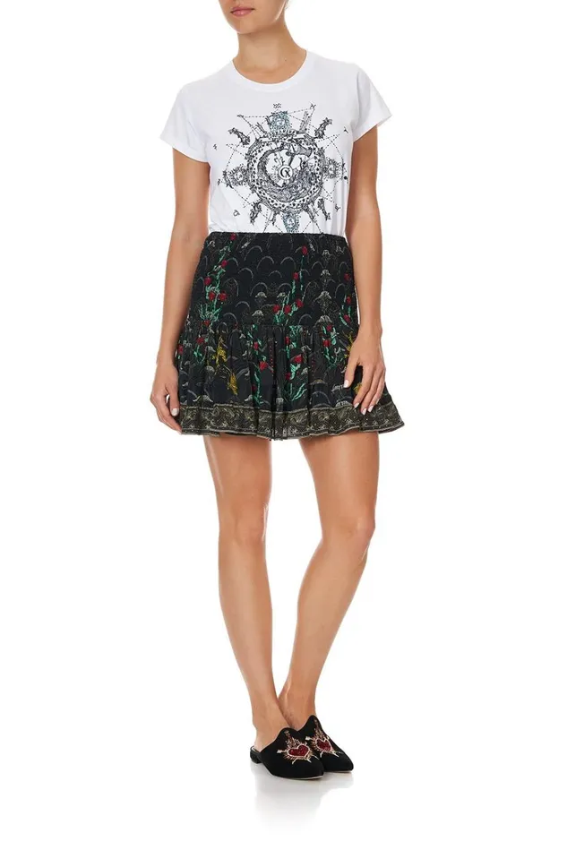 Camilla Skirts Women Short Shirred Skirt Wise Wings