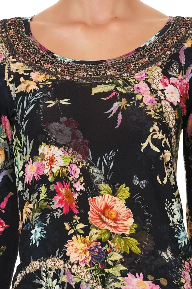 Camilla Tees Women Long Sleeve Fitted Top Hampton Hive