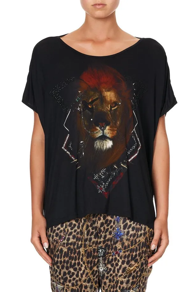 Camilla Tees Women Loose Fit Round Neck Tee Poetic Anarchy
