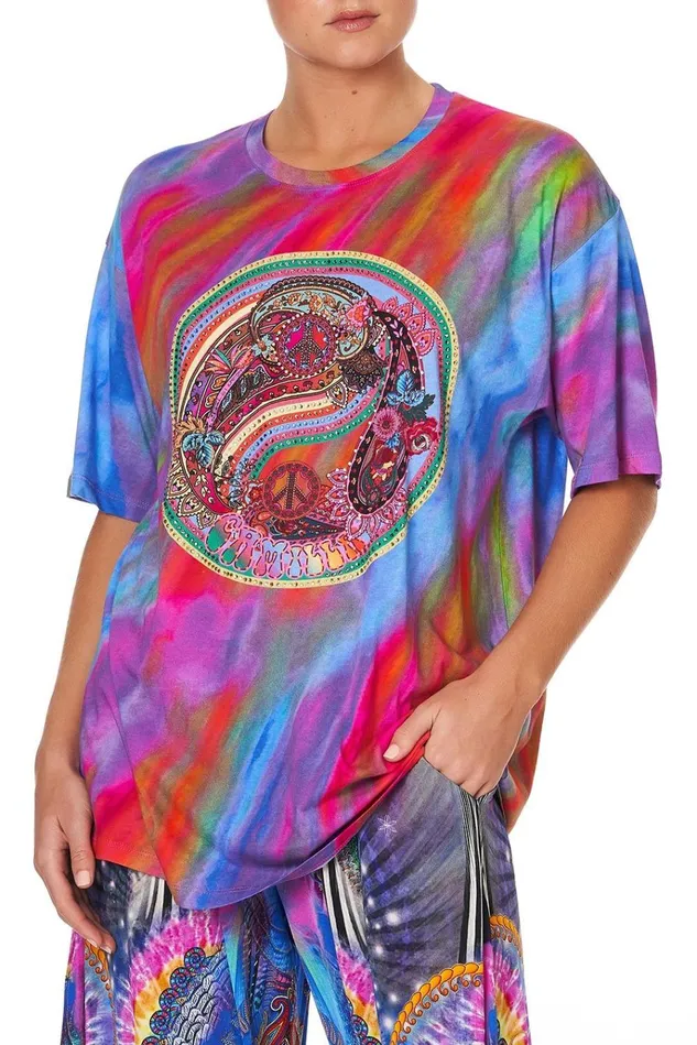 Camilla Tees Women Oversize Band Tee Psychedelica