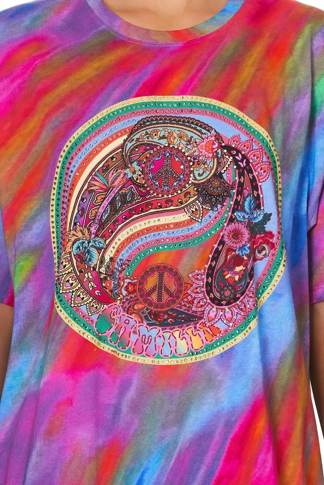 Camilla Tees Women Oversize Band Tee Psychedelica