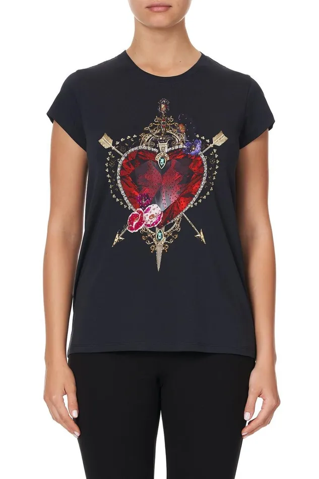 Camilla Tees Women Slim Fit Round Neck Tshirt Mirror Mirror