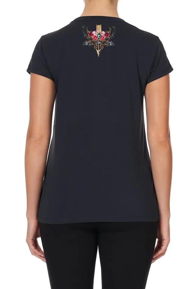 Camilla Tees Women Slim Fit Round Neck Tshirt Mirror Mirror