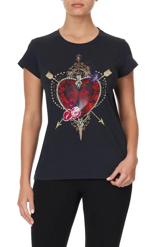 Camilla Tees Women Slim Fit Round Neck Tshirt Mirror Mirror